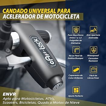 Candado Moto Freno Ajustable Seguro